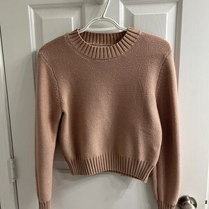 Zeagoo Women's Ribbed Knit Sweater - Brown